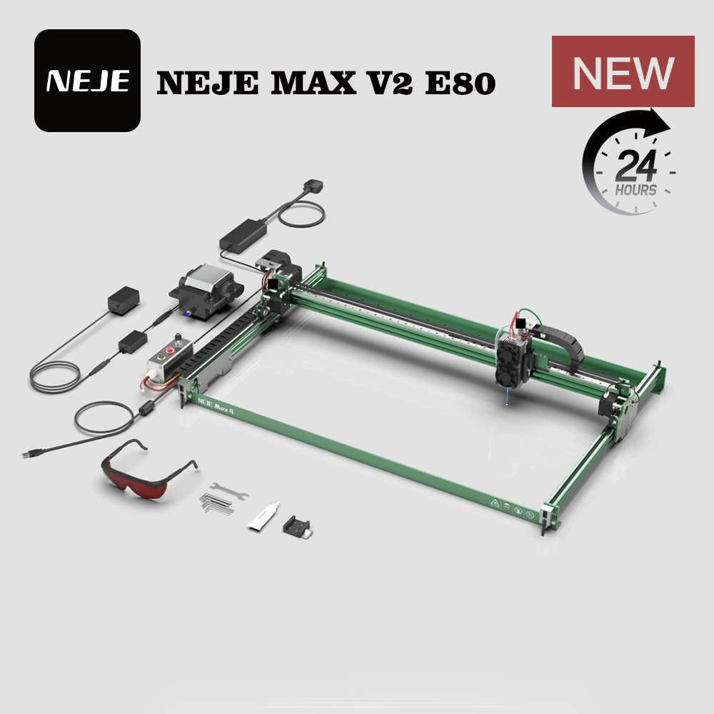 Industrial Laser Engraver For Wood - Лазерный гравер NEJE MAX V2 E80