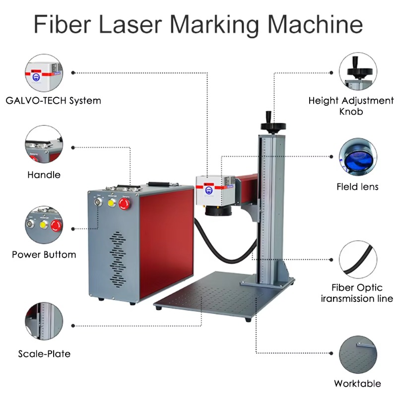 Портативный высокомощный волок – обзор и цена Industrial Laser Engraver For Metal